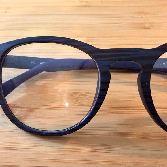 Women’s Marchon NYC Eyeglasses frame M 1502 Matte Navy Horn - Picture 7 of 7